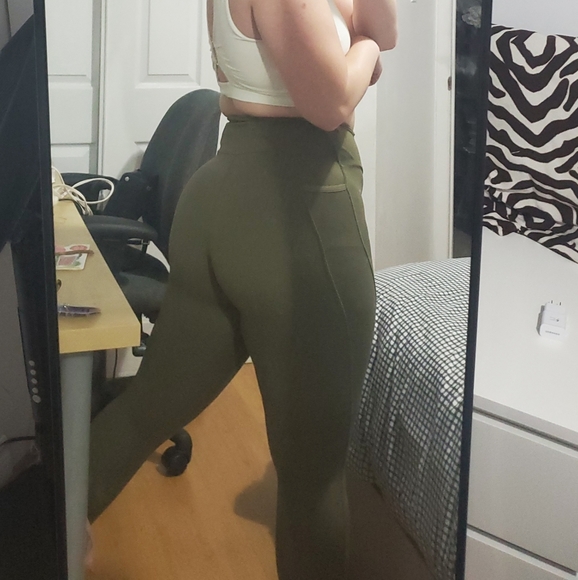 Khaki Training Leggings - Picture 3 of 6
